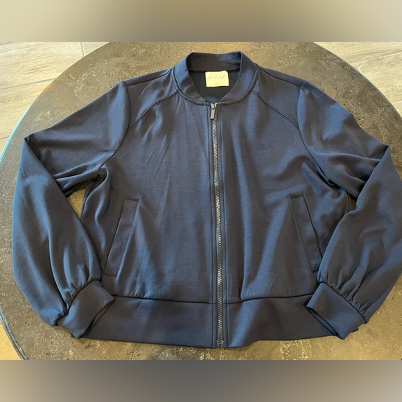 Stylus Lightweight Bomber Ladies Jacket in Navy blue size L - Picture 2 of 8